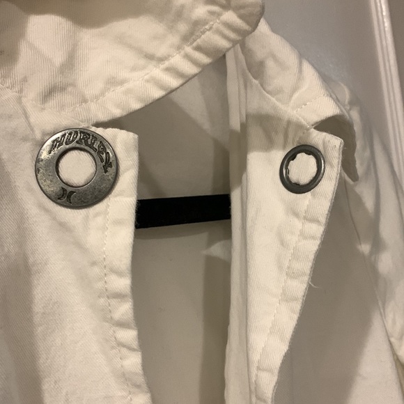 Hurley Ladies White blazer women’s cotton Jacket size small - Picture 5 of 8